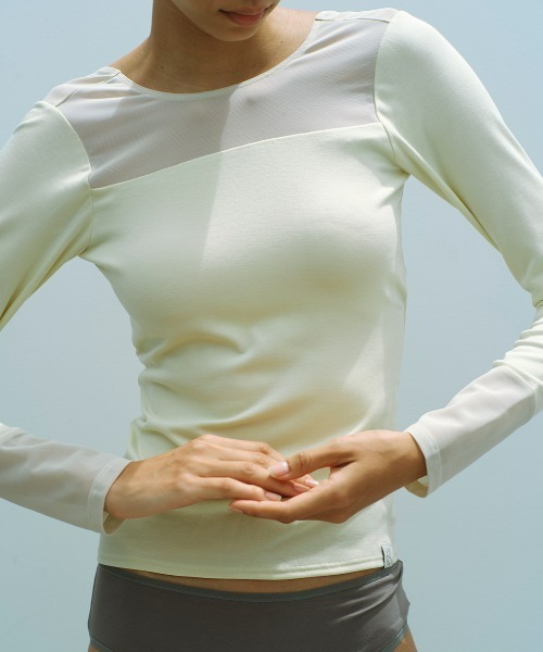 専用Mizuno×Ameri SHEER DOCKING LONG SLEEVE Mizuno×Ameri SHEER DOCKING LONG SLEEVE（Tシャツ/カットソー