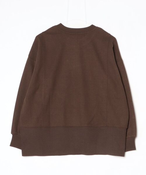 HARUYAMA(ハルヤマ)の「【WEB限定】圧縮起毛サイド切替プルオーバー FURRY(Tシャツ/カットソー・レディース・ブラック/ブラウン/グレー/オフホワイト・F)」の15枚目の写真