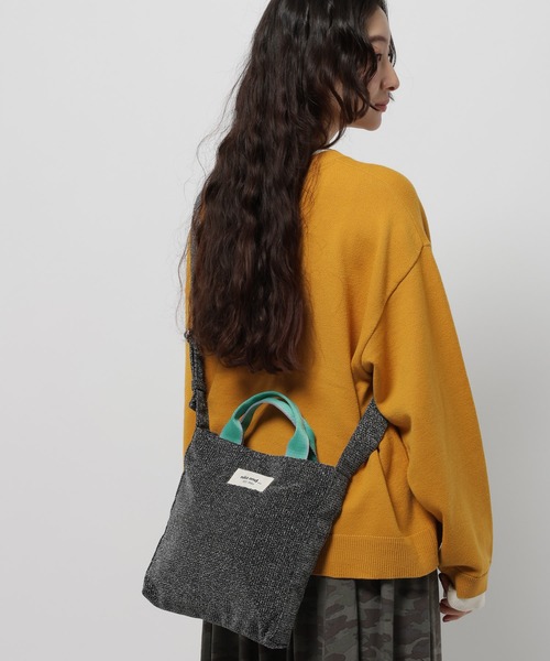 niko and...（ニコアンド）の「《500mlボトル収納可能》2WAYテープトートバッグM（トートバッグ・レディース・レッド/グリーン/ブラウン/シルバー/アイボリー/レオパード/ピンク/イエロー/その他/ライトブルー/ブラウン系その他/ブラック系その他・0）」の10枚目の写真