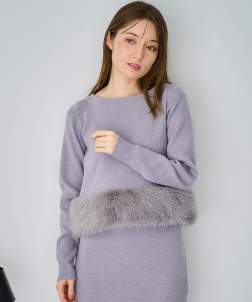 NOELA(ノエラ)の「ファーニットセットアップ(ワンピース・レディース・オフホワイト/グレー・フリー)」の19枚目の写真