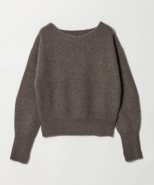 BEAUTY&YOUTH UNITED ARROWS（ビューティーアンドユースユナイテッドアローズ）の「フォックスブレンド ボリュームスリーブ ボートネックニットプルオーバー（ニット/セーター・レディース・モカ/ナチュラル/グレー系・FREE）」の18枚目の写真