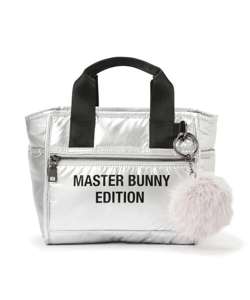 MASTER BUNNY EDITION(マスターバニーエディション)の「【MASTER BUNNY EDITION】ファーポンチャーム付き合繊カートバッグ (UNISEX)(トートバッグ・レディース・ブルー/ブラック/シルバー・FREE)」の3枚目の写真