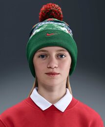 ナイキ ピーク ビッグキッズ スタンダード カフ ビーニー / Nike Peak Big Kids' Standard Cuff Beanie HV7025-324 Pine Green