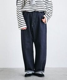 5Pルーズストレートイージーデニムパンツ