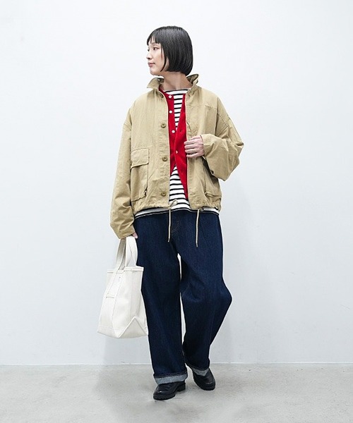 SOLAMONAT(ソラモナ)の「5Pルーズストレートイージーデニムパンツ(デニムパンツ・レディース・ブラック/インディゴブルー・SS/L/XL/M)」の9枚目の写真