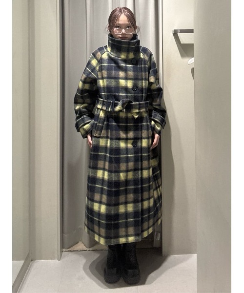 セール】STAND NECK LONG COAT スタンドネック ロングコート 秋服 冬服 