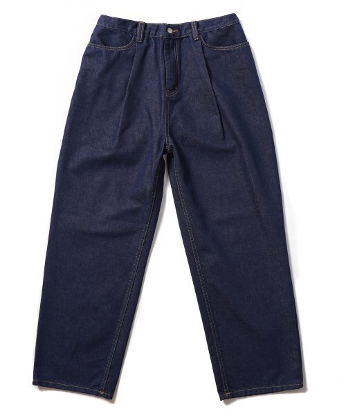 GAKKAI UNIONS（ガッカイユニオンズ）の「ワンタッチワイドバンディングデニムパンツインディゴ（デニムパンツ・レディース・その他・MEDIUM/LARGE/SMALL）」の2枚目の写真