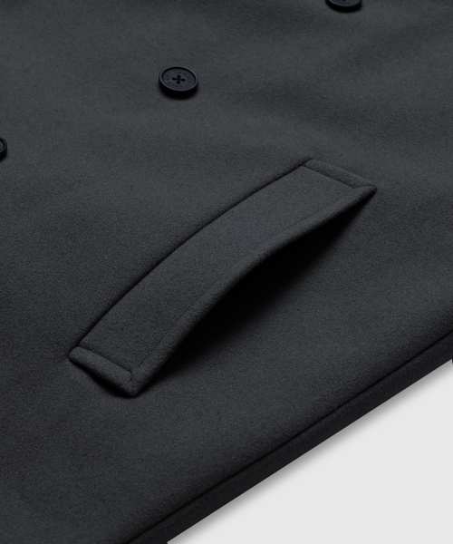 LEMAIN SECOND（リメインセカンド）の「WOOL BLEND OVERFIT DOUBLE COAT [CHARCOAL]（チェスターコート・メンズ・その他・LARGE/X-LARGE/MEDIUM）」の7枚目の写真
