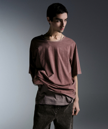 MUSINSA STANDARD（ムシンサスタンダード）の「Pigment Relaxed Scoop Neck T-Shirt [Smoke Pink]（Tシャツ/カットソー・メンズ）」