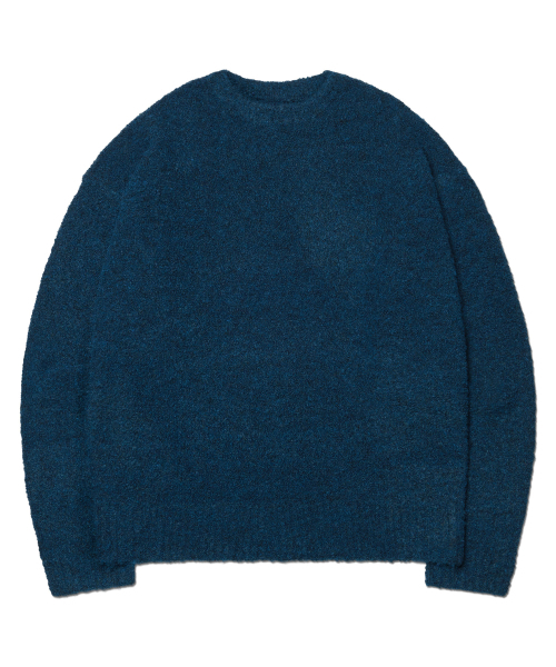 NOMANUAL(NOMANUAL)の「REVERSIBLE WOOL HAIRY KNIT - WHALE BLUE(ニット/セーター・レディース・その他・SMALL)」の1枚目の写真