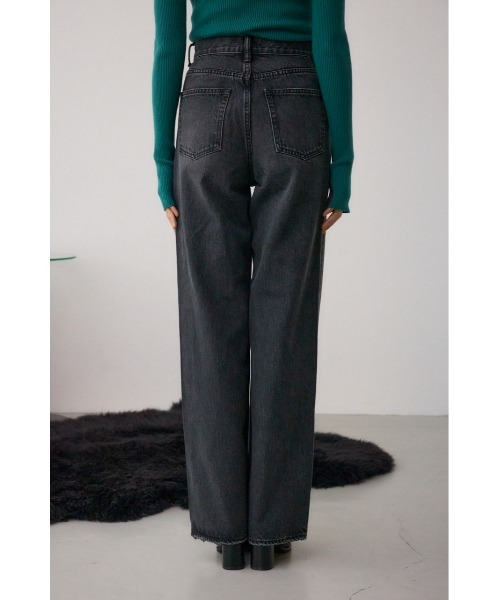 AZUL by moussy(アズールバイマウジー)の「AZUL DENIM スタッズワイドデニム(デニムパンツ・レディース・ブラック/ブルー・SMALL/MEDIUM)」の17枚目の写真