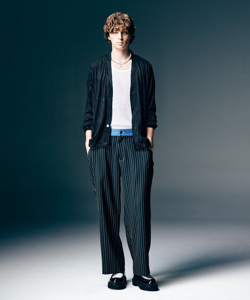 glamb（グラム）の「Denim Combination Slacks / デニムコンビネーションスラックス（スラックス・メンズ・ブラック/グレー・S/M/L）」の10枚目の写真