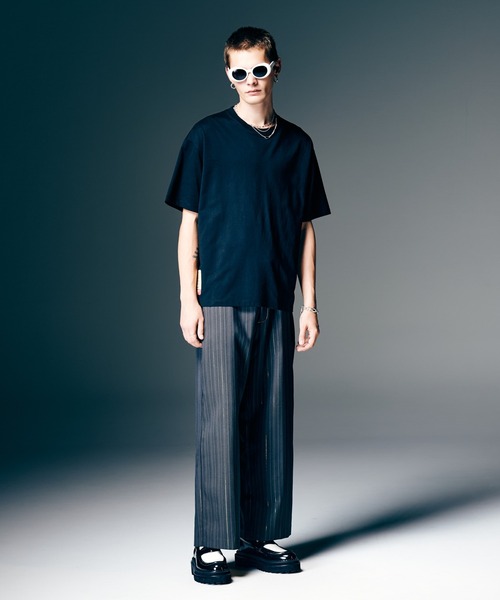 glamb（グラム）の「Denim Combination Slacks / デニムコンビネーションスラックス（スラックス・メンズ・ブラック/グレー・S/M/L）」の15枚目の写真