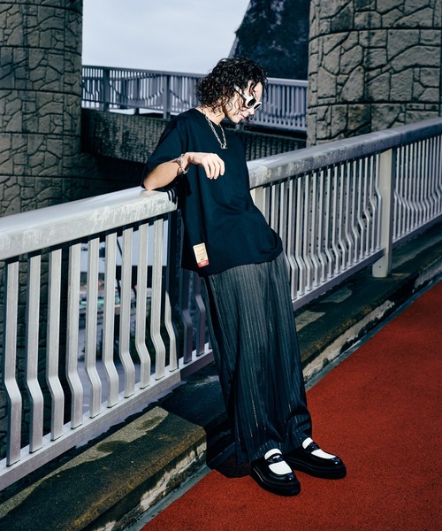 glamb（グラム）の「Denim Combination Slacks / デニムコンビネーションスラックス（スラックス・メンズ・ブラック/グレー・S/M/L）」の18枚目の写真