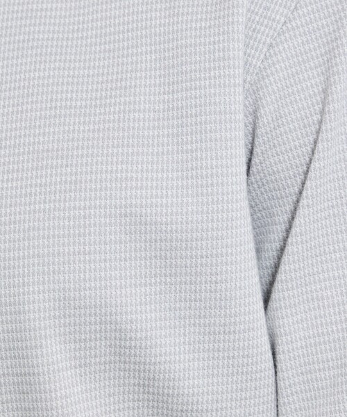ABAHOUSE（アバハウス）の「【ON/OFF兼用】ドレスニット ネルツイル＆チェック ワイドカラーシャツ / FLEX SHIRTS（ビジネスシャツ・メンズ・ホワイト/ライトグレー/インディゴブルー/ダークベージュ・44/46/48/50）」の10枚目の写真