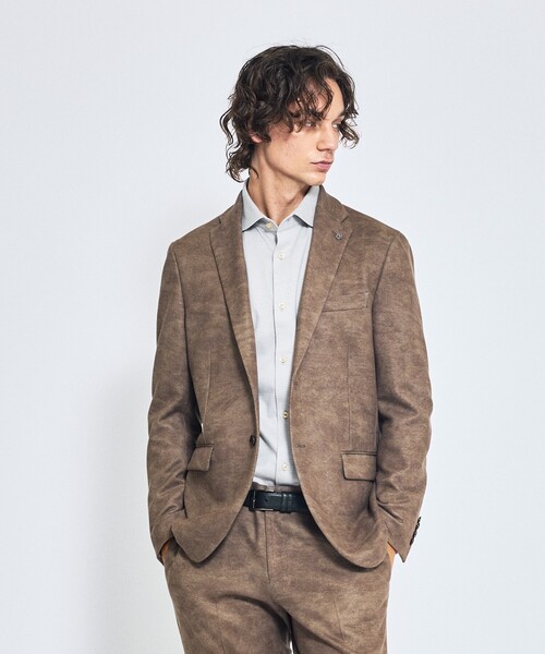 ABAHOUSE（アバハウス）の「【ON/OFF兼用】ドレスニット ネルツイル＆チェック ワイドカラーシャツ / FLEX SHIRTS（ビジネスシャツ・メンズ・ホワイト/ライトグレー/インディゴブルー/ダークベージュ・44/46/48/50）」の14枚目の写真