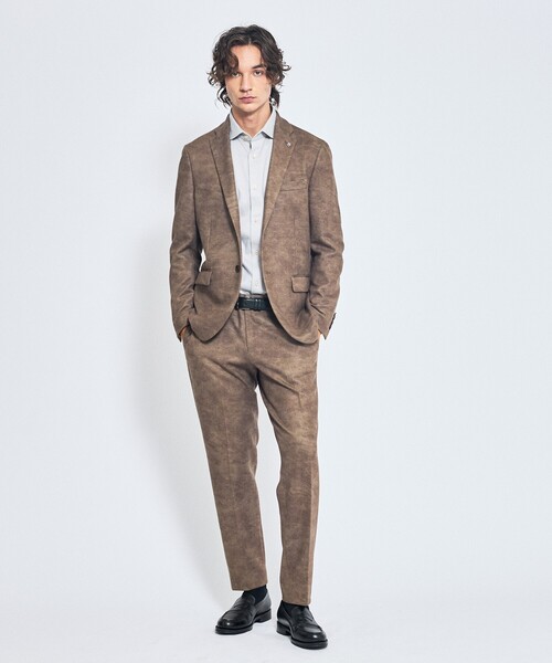 ABAHOUSE（アバハウス）の「【ON/OFF兼用】ドレスニット ネルツイル＆チェック ワイドカラーシャツ / FLEX SHIRTS（ビジネスシャツ・メンズ・ホワイト/ライトグレー/インディゴブルー/ダークベージュ・44/46/48/50）」の15枚目の写真