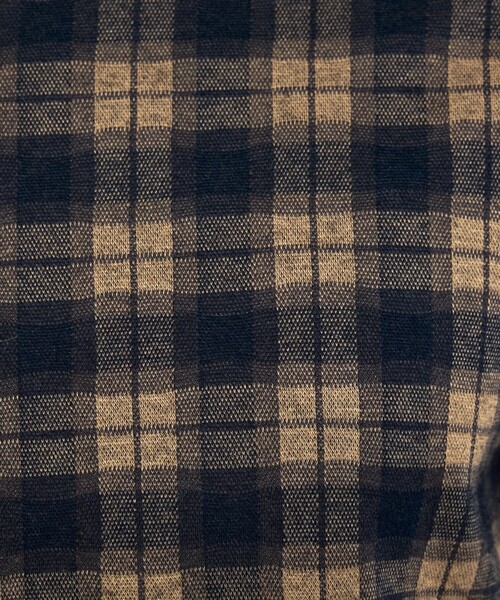 ABAHOUSE（アバハウス）の「【ON/OFF兼用】ドレスニット ネルツイル＆チェック ワイドカラーシャツ / FLEX SHIRTS（ビジネスシャツ・メンズ・ホワイト/ライトグレー/インディゴブルー/ダークベージュ・44/46/48/50）」の22枚目の写真