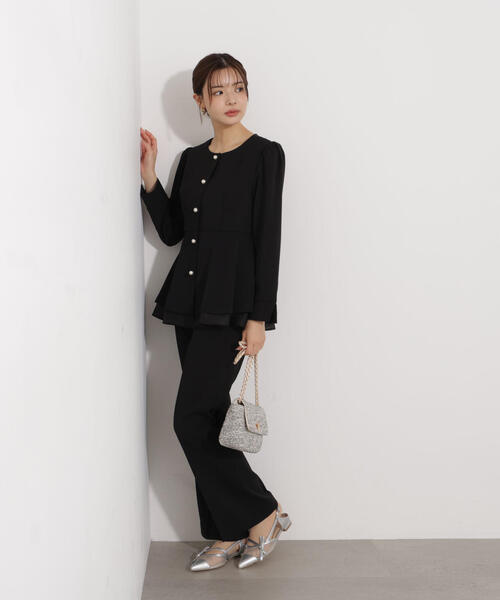 PROPORTION BODY DRESSING（プロポーションボディドレッシング）の「美フレアパンツ / 1216130001（その他パンツ・レディース・ベージュ/ブラック・MEDIUM/P/S/SMALL）」の6枚目の写真