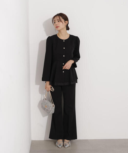 PROPORTION BODY DRESSING（プロポーションボディドレッシング）の「美フレアパンツ / 1216130001（その他パンツ・レディース・ベージュ/ブラック・MEDIUM/P/S/SMALL）」の7枚目の写真