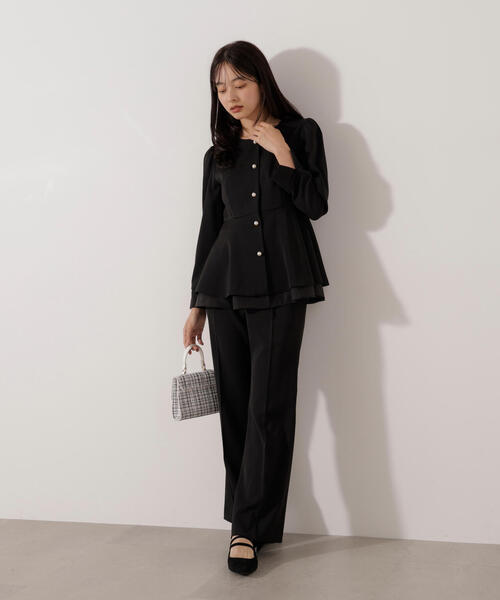 PROPORTION BODY DRESSING（プロポーションボディドレッシング）の「美フレアパンツ / 1216130001（その他パンツ・レディース・ベージュ/ブラック・MEDIUM/P/S/SMALL）」の11枚目の写真