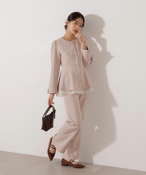 PROPORTION BODY DRESSING（プロポーションボディドレッシング）の「美フレアパンツ / 1216130001（その他パンツ・レディース・ベージュ/ブラック・MEDIUM/P/S/SMALL）」の21枚目の写真