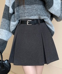 YUGA_YGMC 　Wide pleated mini skirt