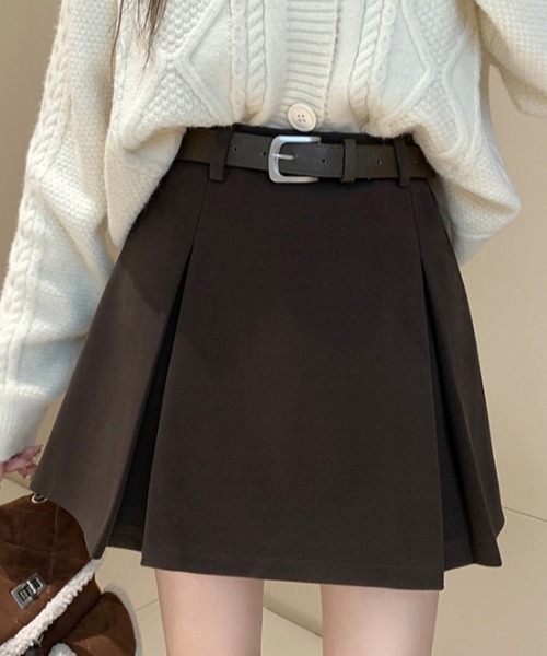 FREE STYLISTS(フリー スタイリスト)の「YUGA_YGMC Wide pleated mini skirt(スカート・レディース・ブラウン/グレー/ブラック・S/M/L/XL)」の20枚目の写真