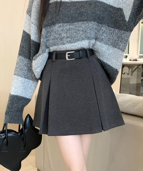 FREE STYLISTS(フリー スタイリスト)の「YUGA_YGMC Wide pleated mini skirt(スカート・レディース・ブラウン/グレー/ブラック・S/M/L/XL)」の15枚目の写真