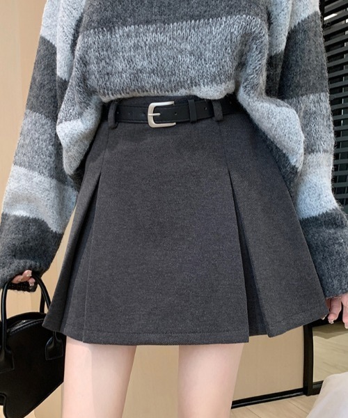 FREE STYLISTS(フリー スタイリスト)の「YUGA_YGMC Wide pleated mini skirt(スカート・レディース・ブラウン/グレー/ブラック・S/M/L/XL)」の13枚目の写真