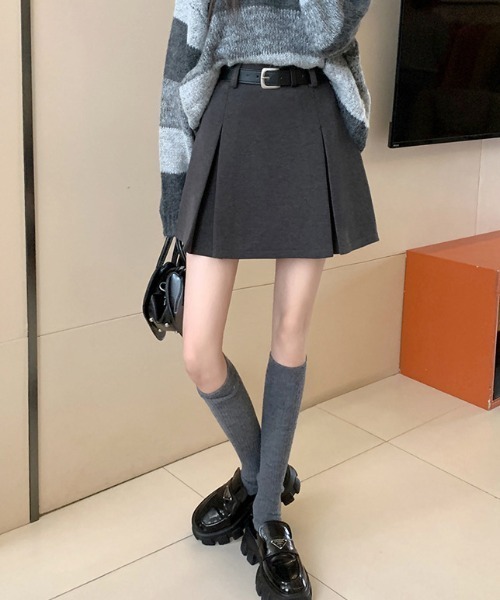FREE STYLISTS(フリー スタイリスト)の「YUGA_YGMC Wide pleated mini skirt(スカート・レディース・ブラウン/グレー/ブラック・S/M/L/XL)」の17枚目の写真