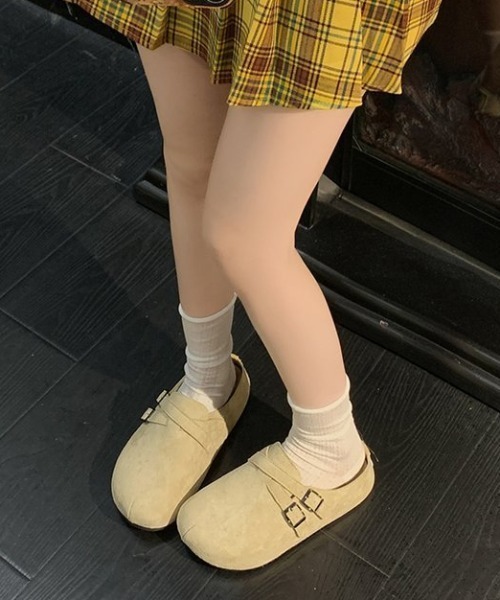 Vipoa（ヴィポア）の「Belted suede clog shoes（スリッポン・レディース・ベージュ/イエロー系その他/ピンク・LARGE/MEDIUM/SMALL）」の20枚目の写真