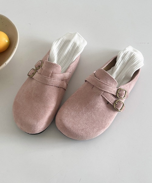 Vipoa（ヴィポア）の「Belted suede clog shoes（スリッポン・レディース・ベージュ/イエロー系その他/ピンク・LARGE/MEDIUM/SMALL）」の7枚目の写真