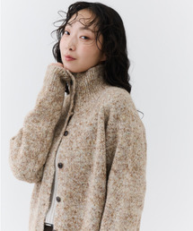 Mellow Yarn Stand Cardigan / メロウヤーンスタンドカーディガン