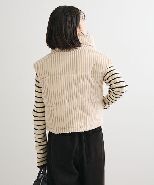 Green　Parks（グリーンパークス）の「・swing by ワイドコールベスト（ベスト・レディース・チャコールグレー/オフホワイト/ライトベージュ・FREE）」の12枚目の写真