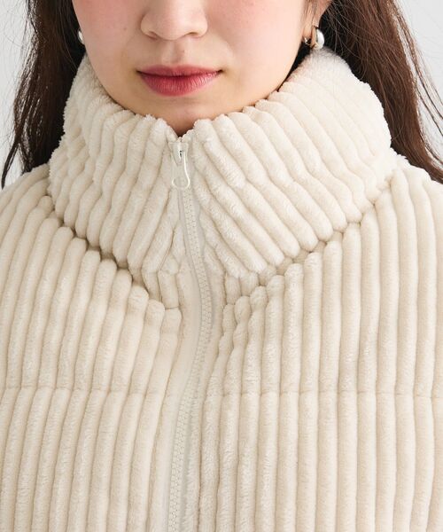 Green　Parks（グリーンパークス）の「・swing by ワイドコールベスト（ベスト・レディース・チャコールグレー/オフホワイト/ライトベージュ・FREE）」の19枚目の写真