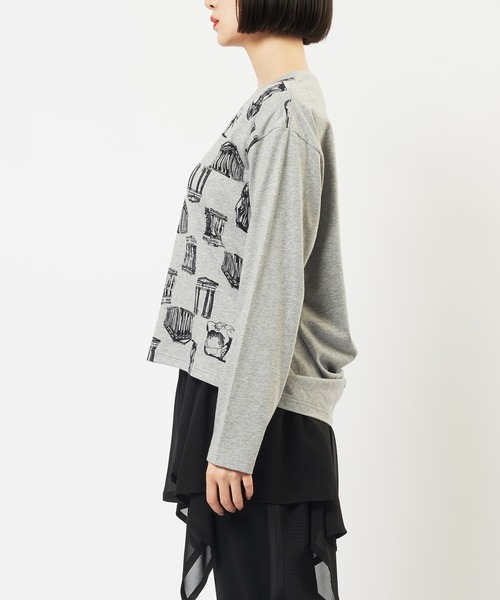 gomme(ゴム)の「パルテノンドレープT(Tシャツ/カットソー・レディース・グレー/ブラック/ホワイト・MEDIUM)」の16枚目の写真