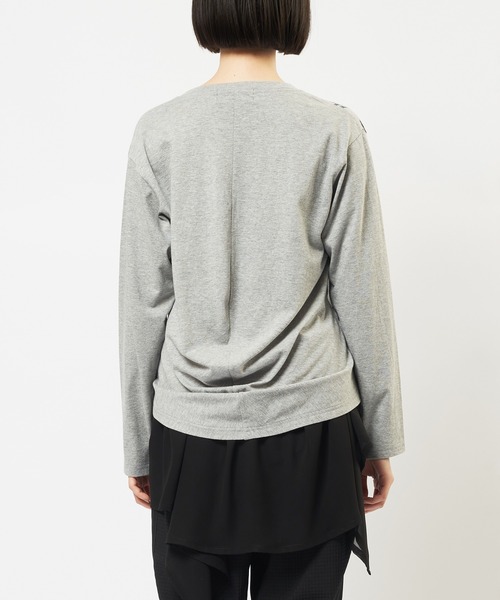 gomme(ゴム)の「パルテノンドレープT(Tシャツ/カットソー・レディース・グレー/ブラック/ホワイト・MEDIUM)」の17枚目の写真