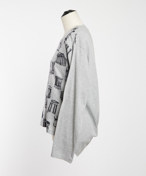 gomme(ゴム)の「パルテノンドレープT(Tシャツ/カットソー・レディース・グレー/ブラック/ホワイト・MEDIUM)」の19枚目の写真