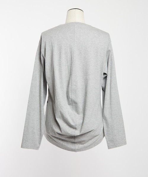 gomme(ゴム)の「パルテノンドレープT(Tシャツ/カットソー・レディース・グレー/ブラック/ホワイト・MEDIUM)」の20枚目の写真