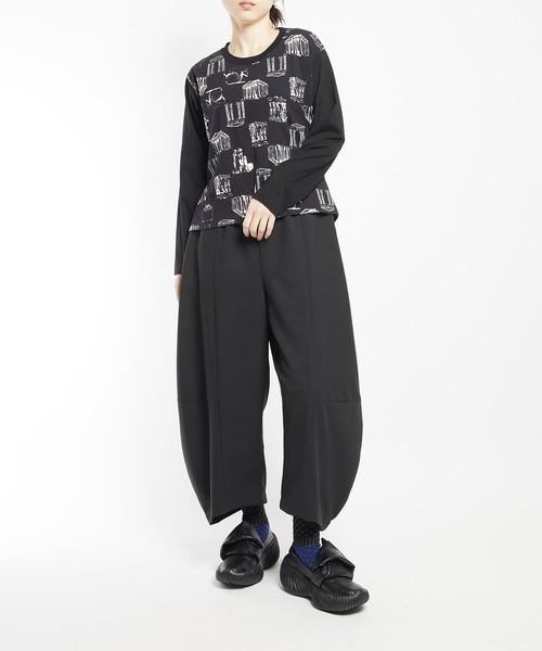 gomme(ゴム)の「パルテノンドレープT(Tシャツ/カットソー・レディース・グレー/ブラック/ホワイト・MEDIUM)」の12枚目の写真