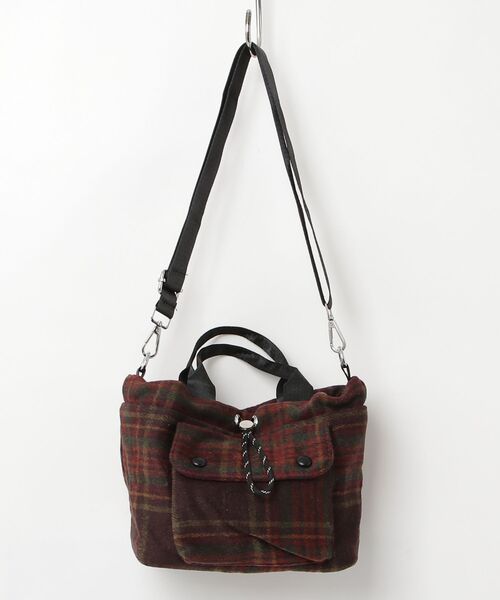 gossip！ロサンゼルス（ゴシップロサンゼルス）の「Y2Kチェックバケットバック（ハンドバッグ・レディース・レッド/グリーン・FREE）」の7枚目の写真