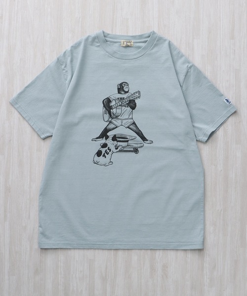 The Endless Summer(エンドレスサマー)の「TES MONKEY JAM T-SHIRT / Tシャツ(Tシャツ/カットソー・メンズ・ホワイト/サックスブルー/グレー・SMALL/MEDIUM/LARGE/X-LARGE/XX-LARGE)」の11枚目の写真