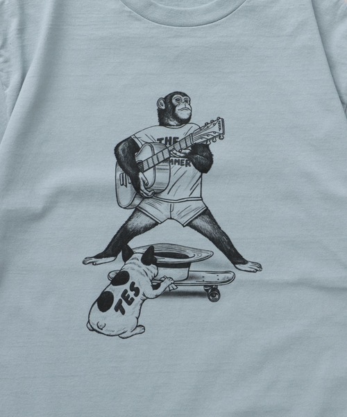 The Endless Summer(エンドレスサマー)の「TES MONKEY JAM T-SHIRT / Tシャツ(Tシャツ/カットソー・メンズ・ホワイト/サックスブルー/グレー・SMALL/MEDIUM/LARGE/X-LARGE/XX-LARGE)」の12枚目の写真