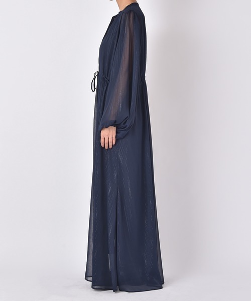 AKTE（アクテ）の「シアーボリュームロングドレス（ワンピース・レディース・アイボリー/ネイビー・FREE/TALL）」の16枚目の写真
