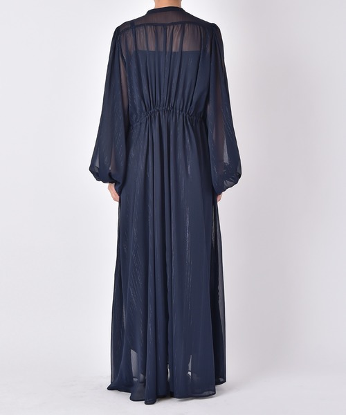 AKTE（アクテ）の「シアーボリュームロングドレス（ワンピース・レディース・アイボリー/ネイビー・FREE/TALL）」の15枚目の写真