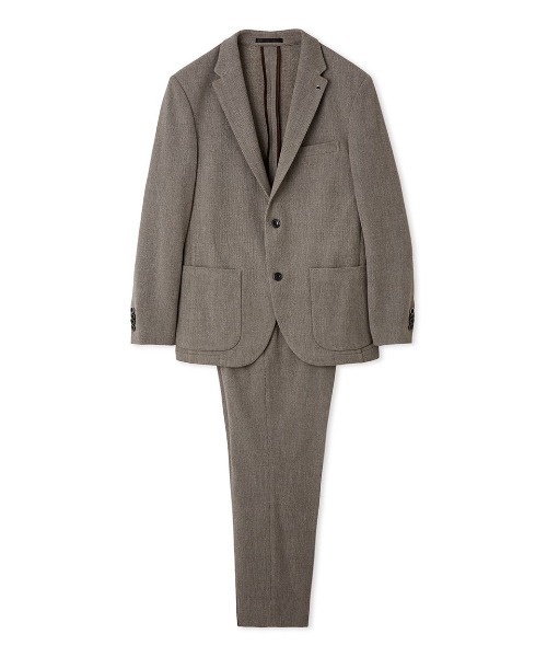 soe 21AW セットアップ ブラッシュドヘアラインSTRPスーツ（セットアップ）｜AOURE