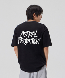 [グラフィティ]コットンルーズフィット半袖Tシャツ_ブラック