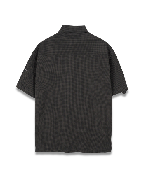 CONNECT KINLOCH（コネクトキンロック）の「ルーズフィットシアサッカー半袖シャツ（カーキ）（シャツ/ブラウス・メンズ・その他・MEDIUM/LARGE/X-LARGE）」の7枚目の写真