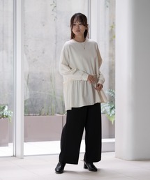 STRAWBERRY-FIELDS | ビスポンチ_タフタドッキングジャージプルオーバー(Tシャツ/カットソー)